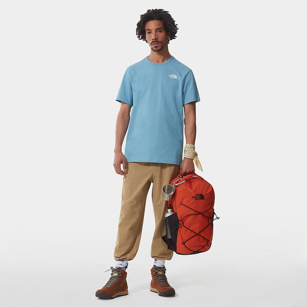 Tricko The North Face Redbox Panske Modre Siva | QGO-427983