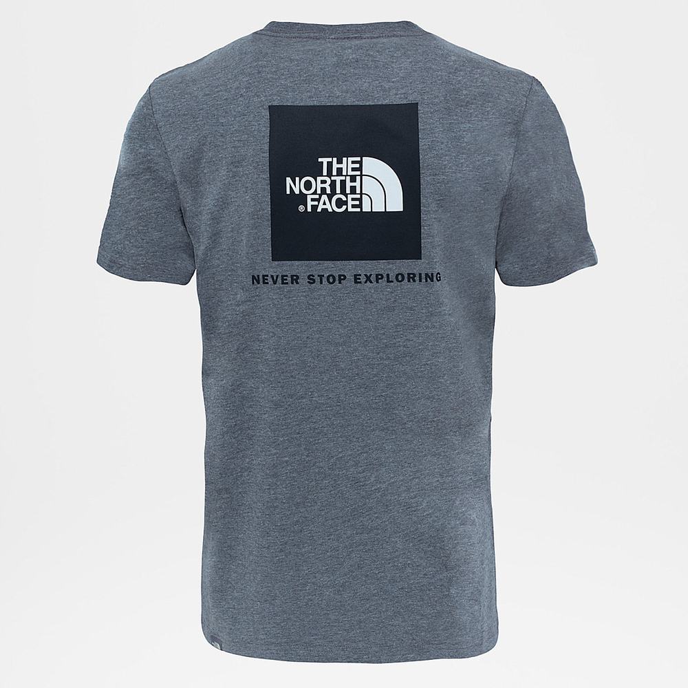 Tricko The North Face Redbox Panske Siva | VUF-302618
