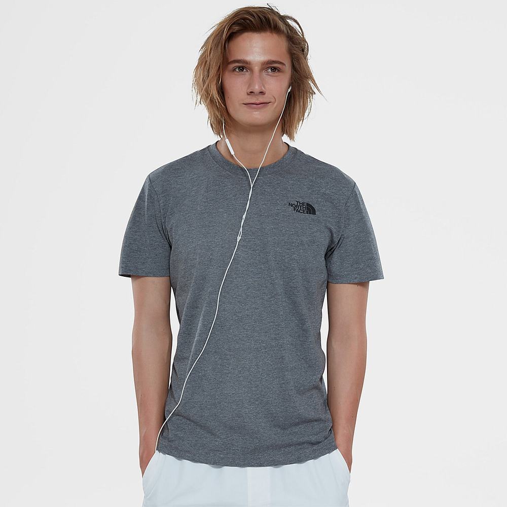 Tricko The North Face Redbox Panske Siva | VUF-302618