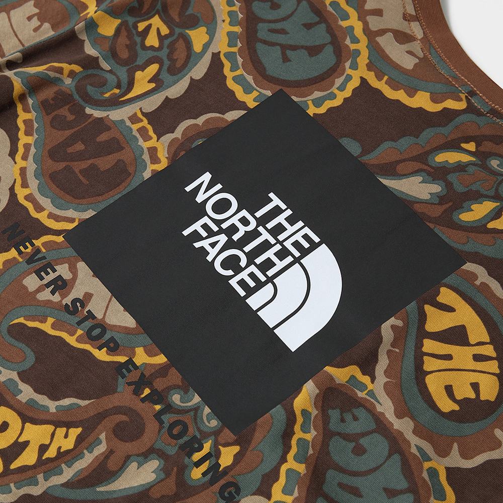 Tricko The North Face Redbox Panske Tmavo Zelene Hnede Siva | SAT-596471