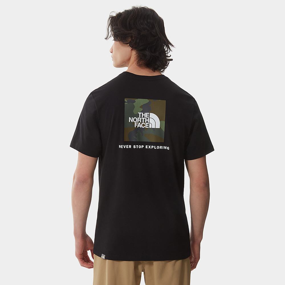 Tricko The North Face Redbox Panske Čierne Maskacove | FKM-720435