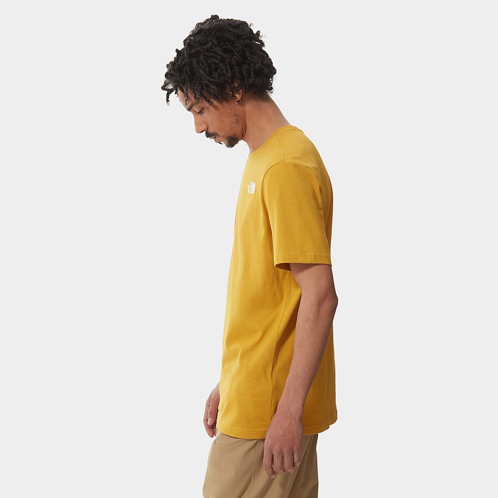 Tricko The North Face Redbox Panske Žlté | SCU-502694