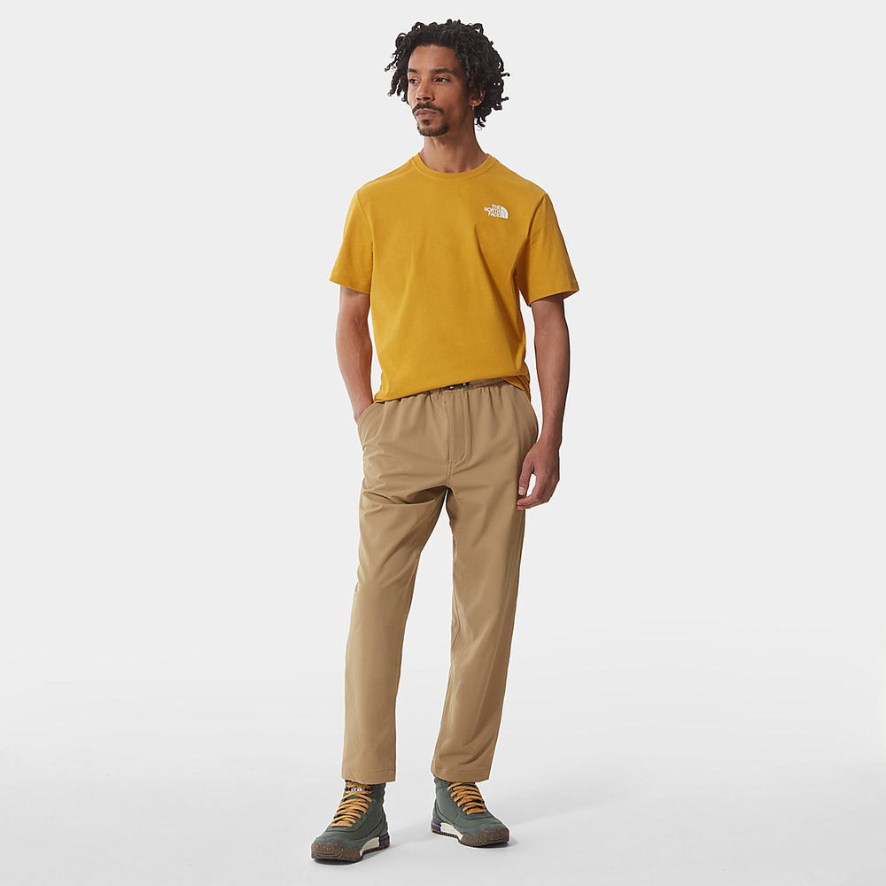 Tricko The North Face Redbox Panske Žlté | SCU-502694