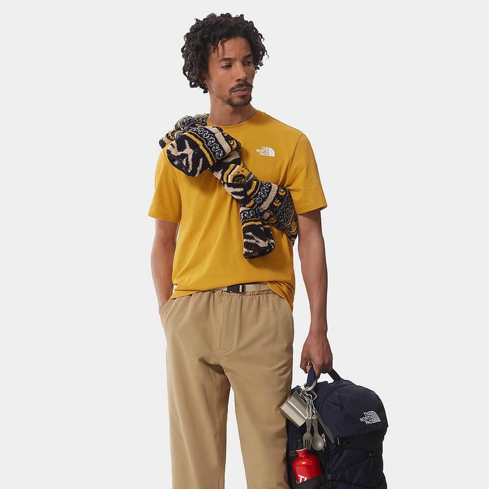 Tricko The North Face Redbox Panske Žlté | SCU-502694