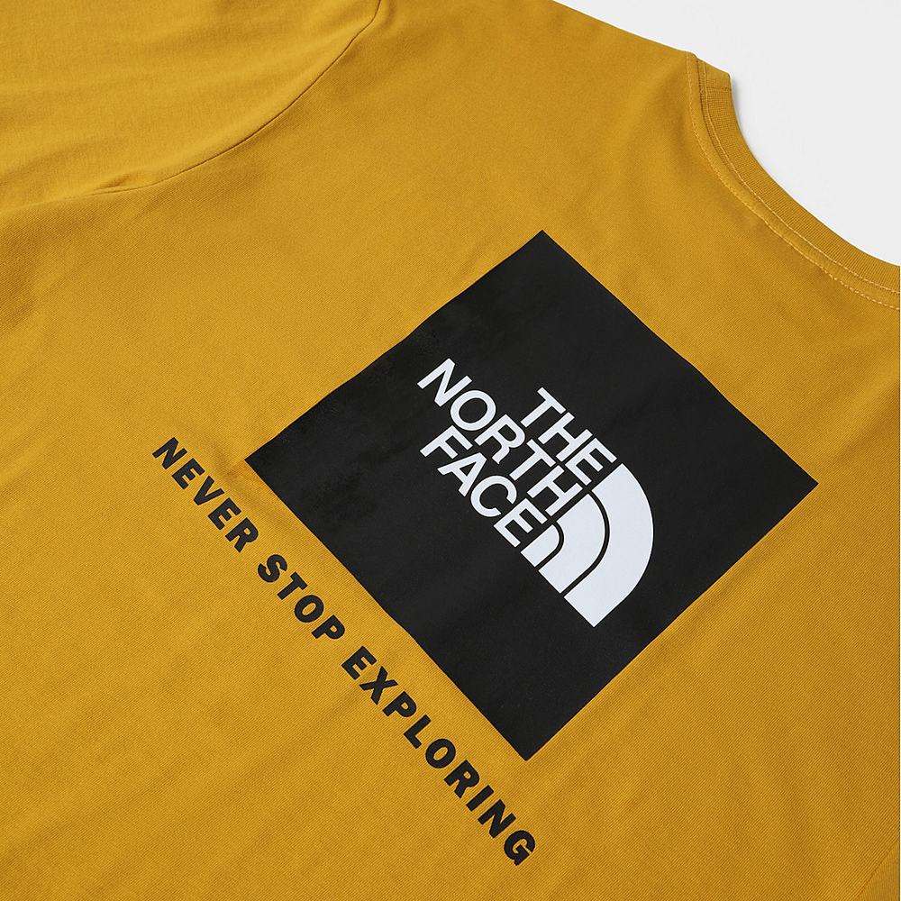 Tricko The North Face Redbox Panske Žlté | SCU-502694
