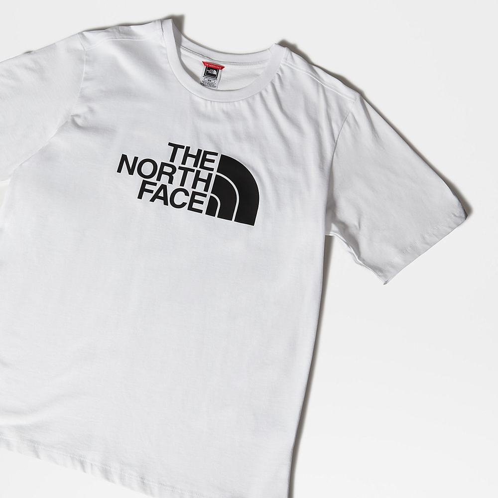 Tricko The North Face Relaxed Easy Damske Biele Čierne | CES-204917