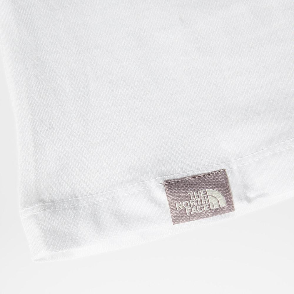 Tricko The North Face Relaxed Easy Damske Biele Čierne | CES-204917