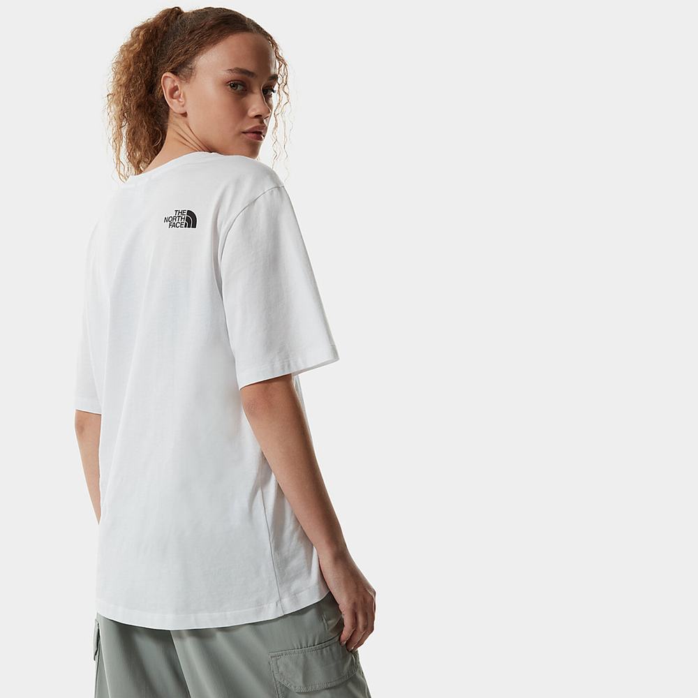 Tricko The North Face Relaxed Fine Damske Biele | FRV-542638