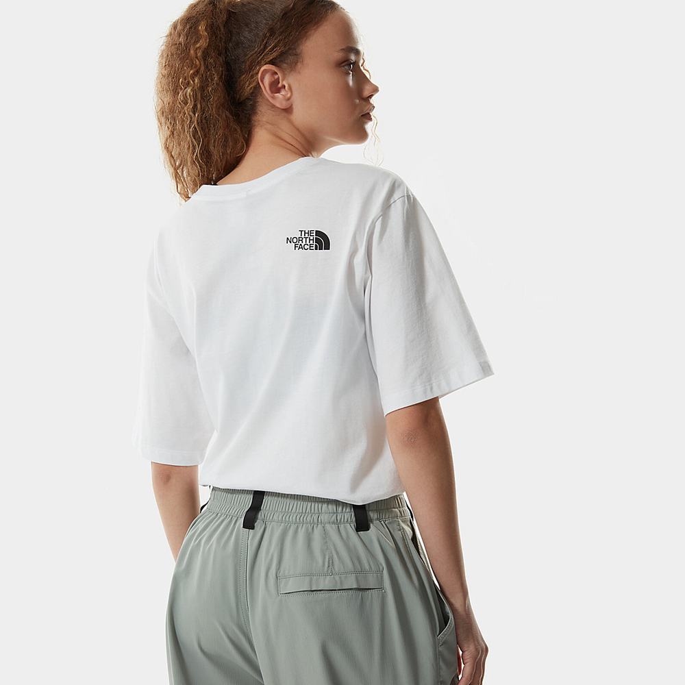 Tricko The North Face Relaxed Fine Damske Biele | FRV-542638
