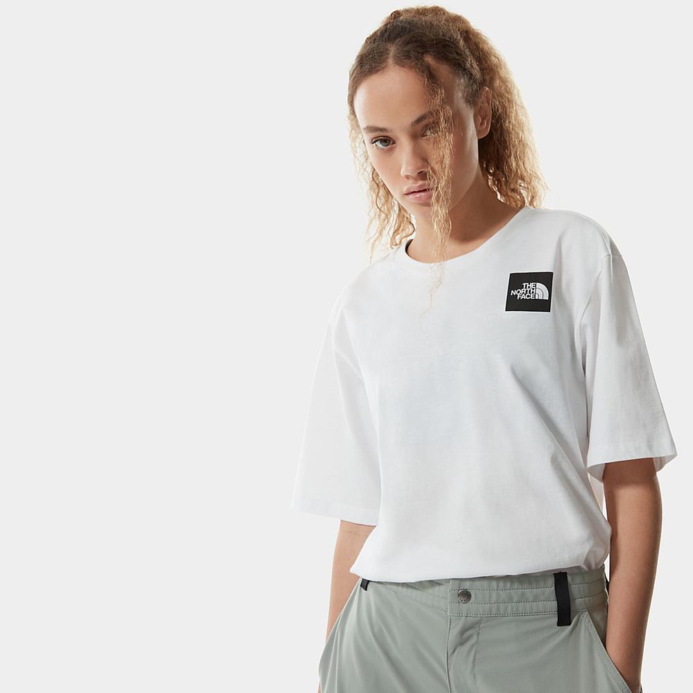 Tricko The North Face Relaxed Fine Damske Biele | FRV-542638