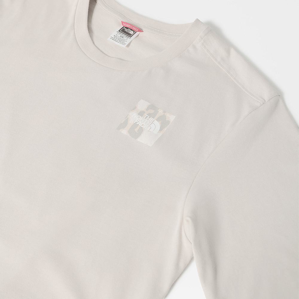Tricko The North Face Relaxed Fine Damske Strieborne Siva Leopardie | YNR-749526
