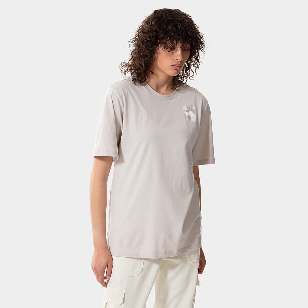 Tricko The North Face Relaxed Fine Damske Strieborne Siva Leopardie | YNR-749526