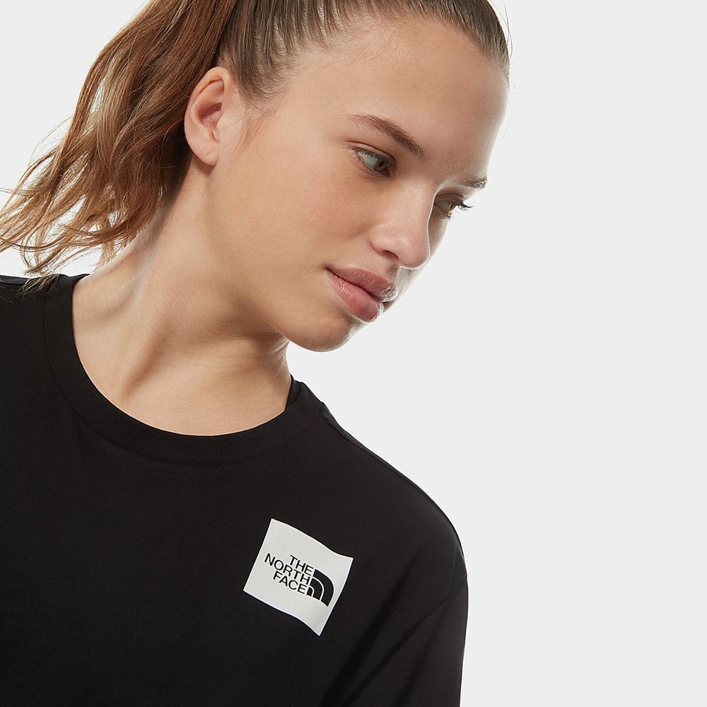 Tricko The North Face Relaxed Fine Damske Čierne | ZMY-295107