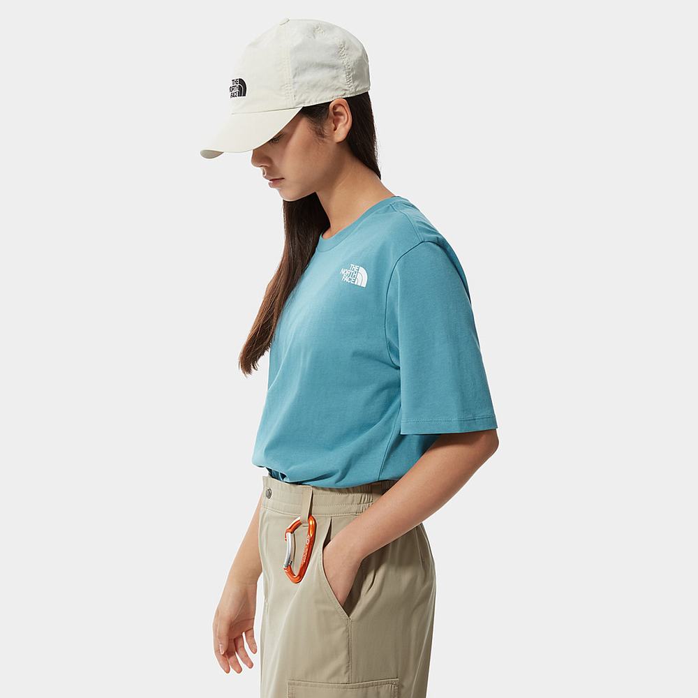Tricko The North Face Relaxed Redbox Damske Modre | DGK-734091
