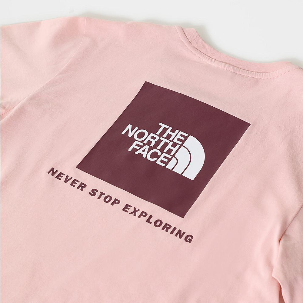 Tricko The North Face Relaxed Redbox Damske Ruzove | IOQ-597204