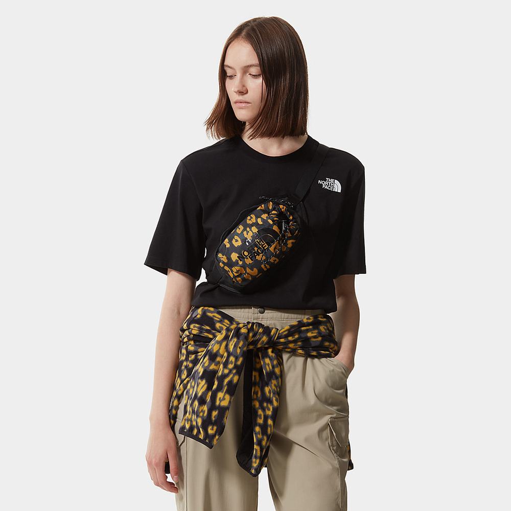 Tricko The North Face Relaxed Redbox Damske Čierne Žlté Leopardie | PMA-513062