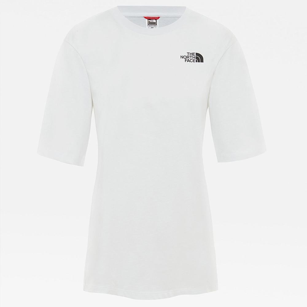 Tricko The North Face Relaxed Simple Dome Damske Biele | FDW-623950