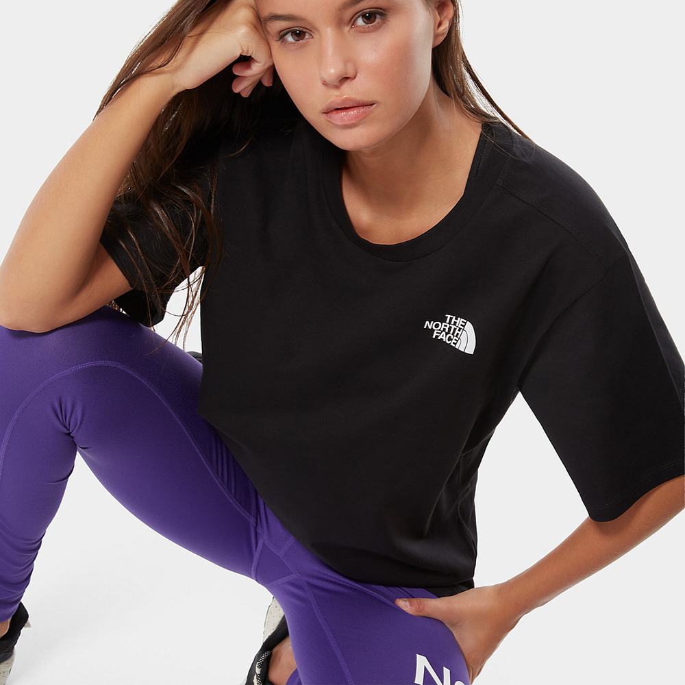 Tricko The North Face Relaxed Simple Dome Damske Čierne | GFU-725413