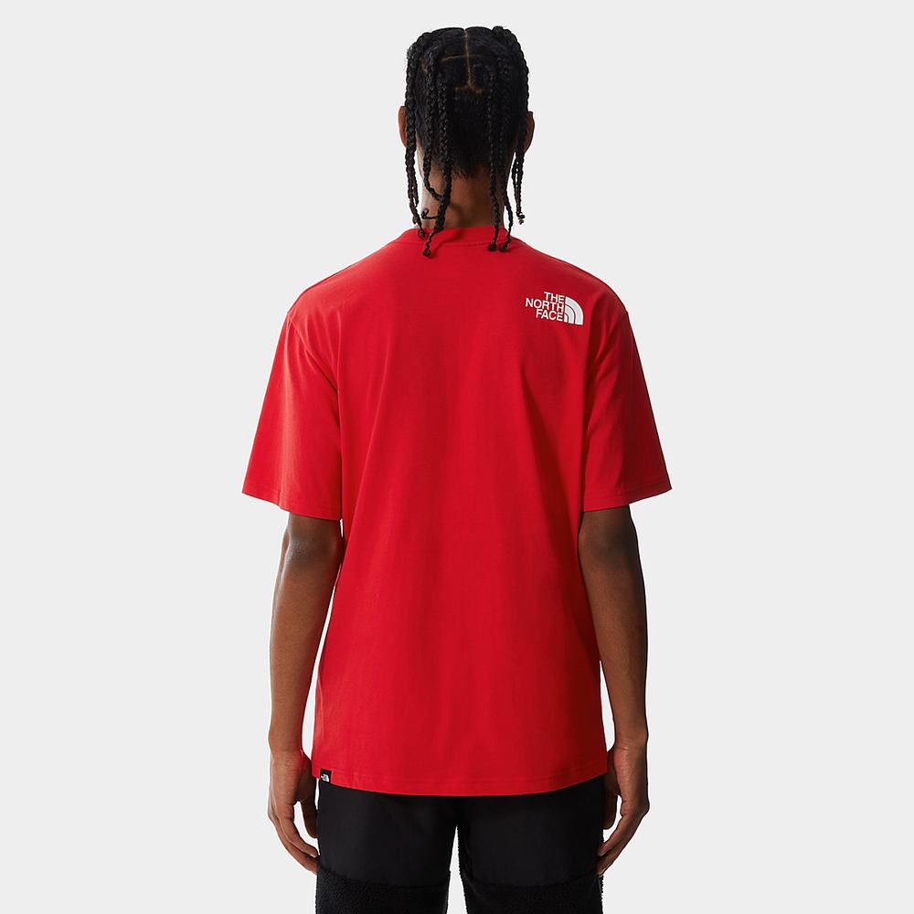 Tricko The North Face SEARCH & RESCUE POCKET Panske Červené | UPW-154273