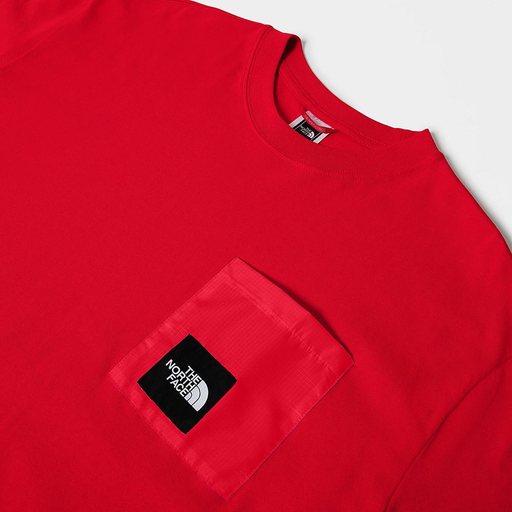 Tricko The North Face SEARCH & RESCUE POCKET Panske Červené | UPW-154273