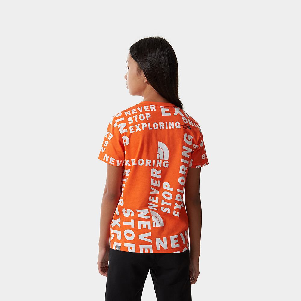 Tricko The North Face SIMPLE DOME Chlapcenske Červené Oranžové | GEQ-068253