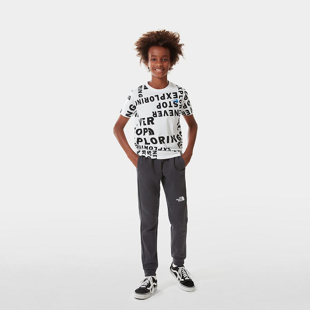 Tricko The North Face SIMPLE DOME Chlapcenske Biele | LSV-248107