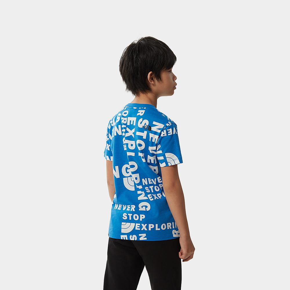 Tricko The North Face SIMPLE DOME Chlapcenske Modre | QOA-271098