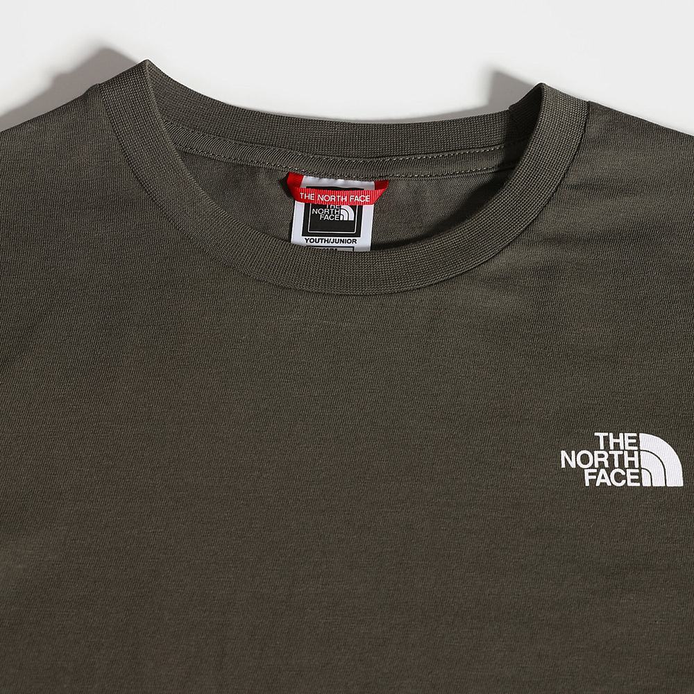 Tricko The North Face SIMPLE DOME Chlapcenske Zelene | YCS-176350