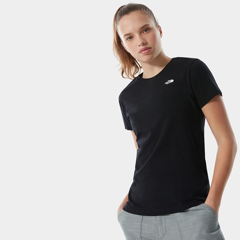 Tricko The North Face SIMPLE DOME Damske Čierne | CPR-480671