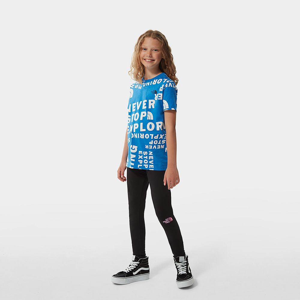 Tricko The North Face SIMPLE DOME Dievcenske Modre | APK-308574