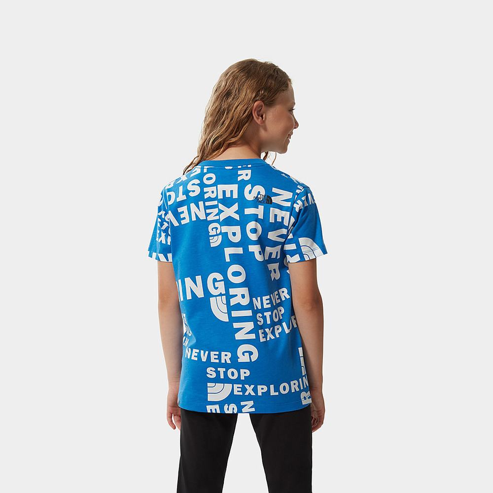 Tricko The North Face SIMPLE DOME Dievcenske Modre | APK-308574