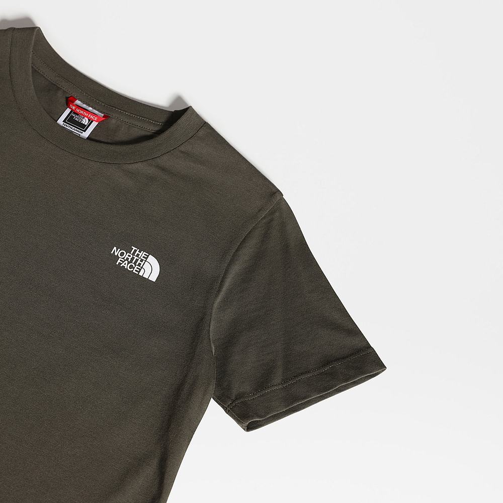 Tricko The North Face SIMPLE DOME Dievcenske Zelene | CIW-280574