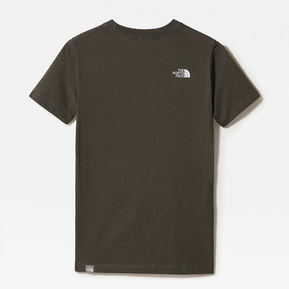 Tricko The North Face SIMPLE DOME Dievcenske Zelene | CIW-280574