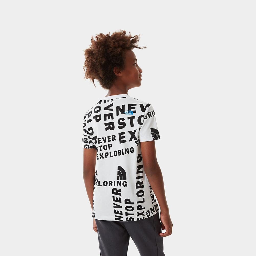 Tricko The North Face SIMPLE DOME Dievcenske Biele | IZC-385197