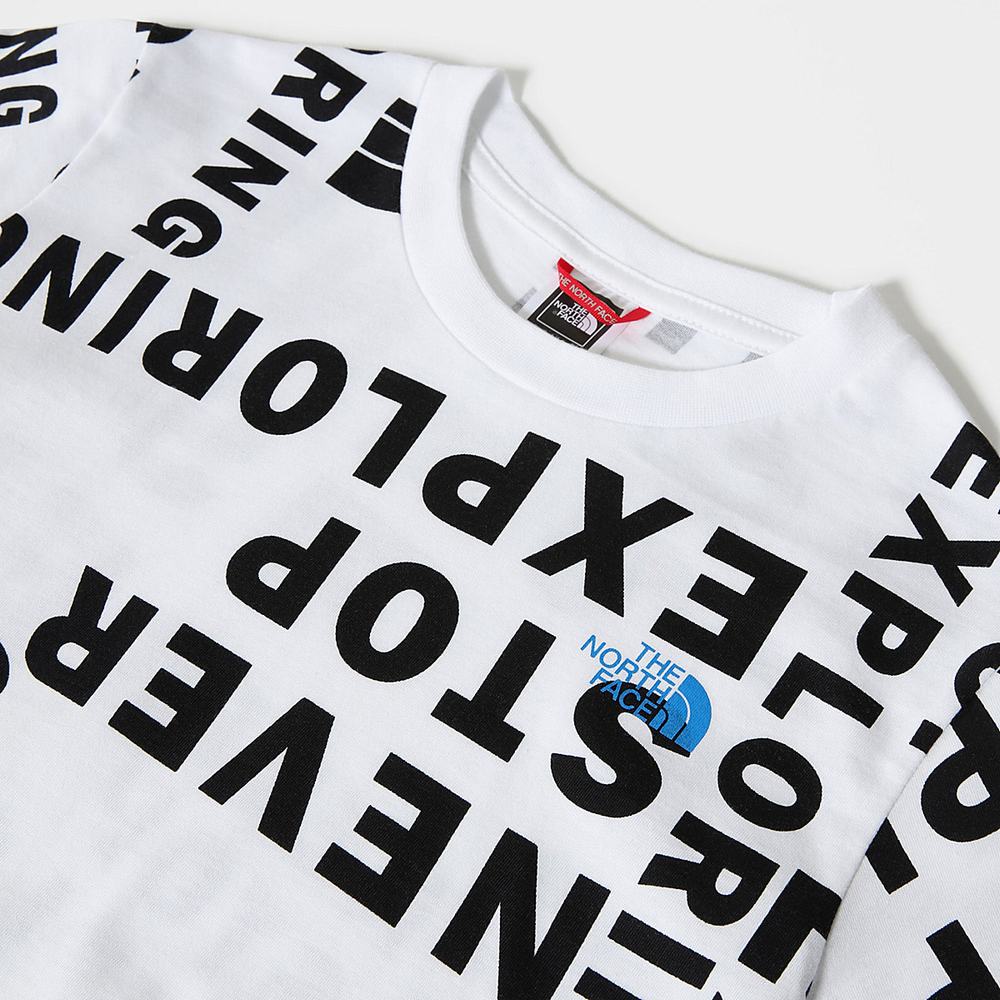 Tricko The North Face SIMPLE DOME Dievcenske Biele | IZC-385197