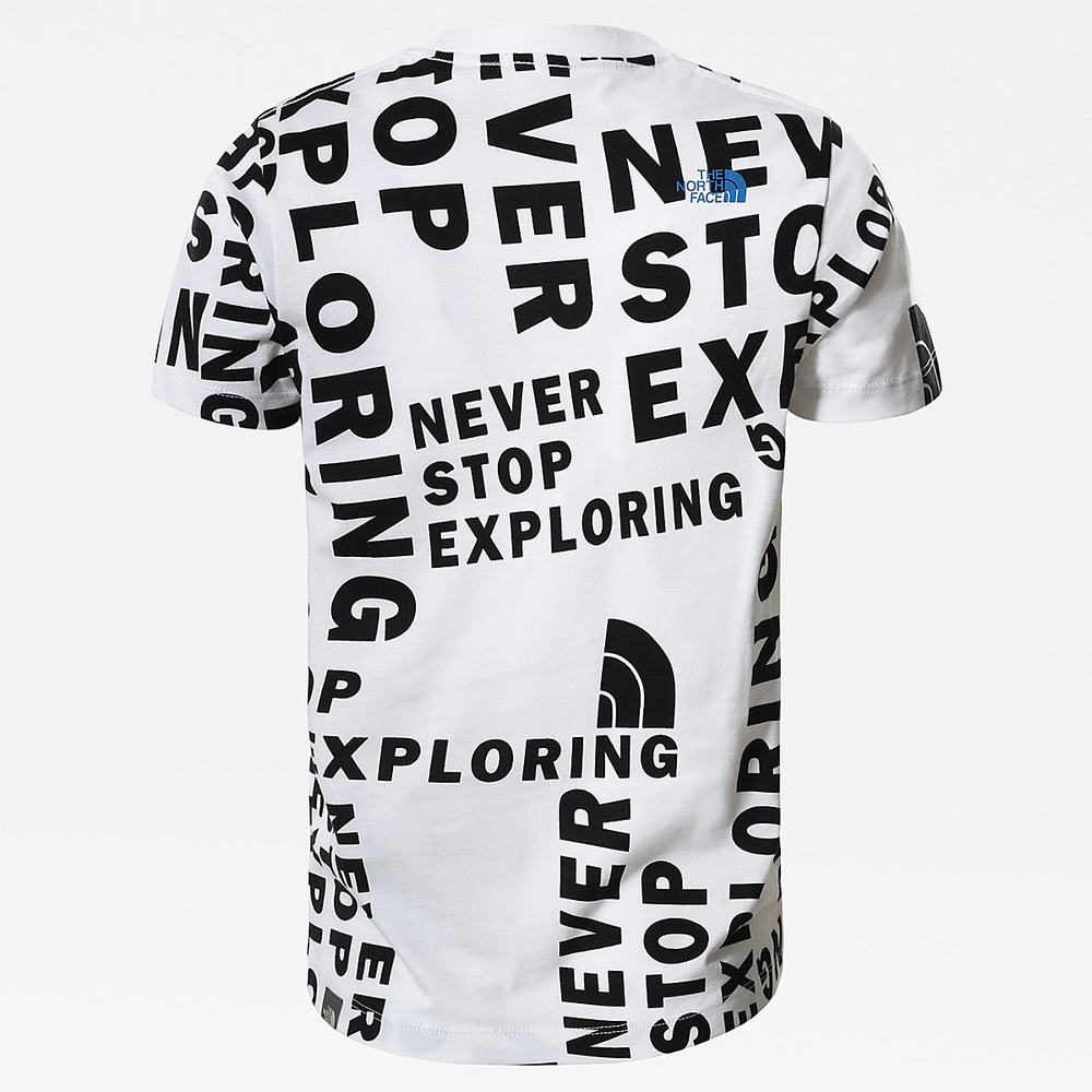 Tricko The North Face SIMPLE DOME Dievcenske Biele | IZC-385197
