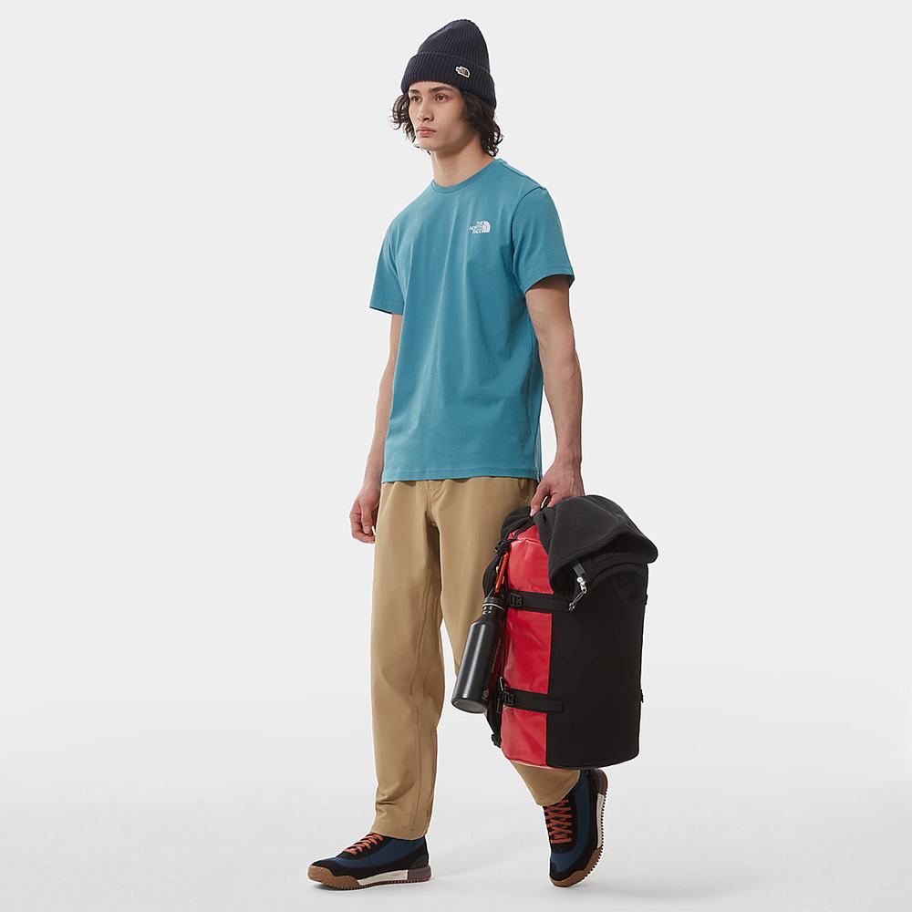Tricko The North Face SIMPLE DOME Panske Modre Biele | VFM-769820