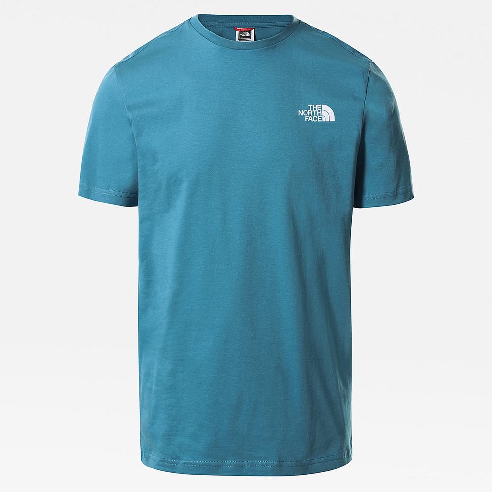 Tricko The North Face SIMPLE DOME Panske Modre Biele | VFM-769820