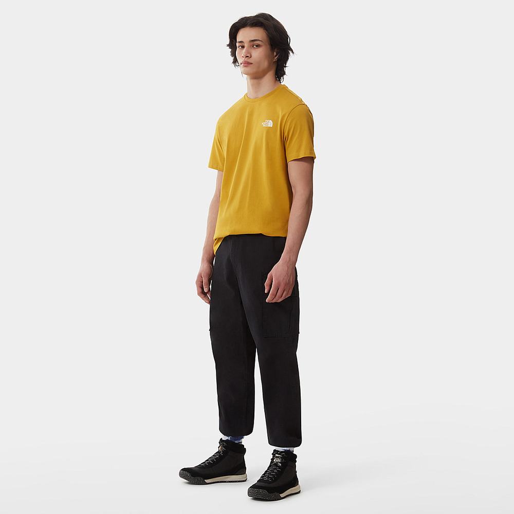 Tricko The North Face SIMPLE DOME Panske Žlté | WSB-890467
