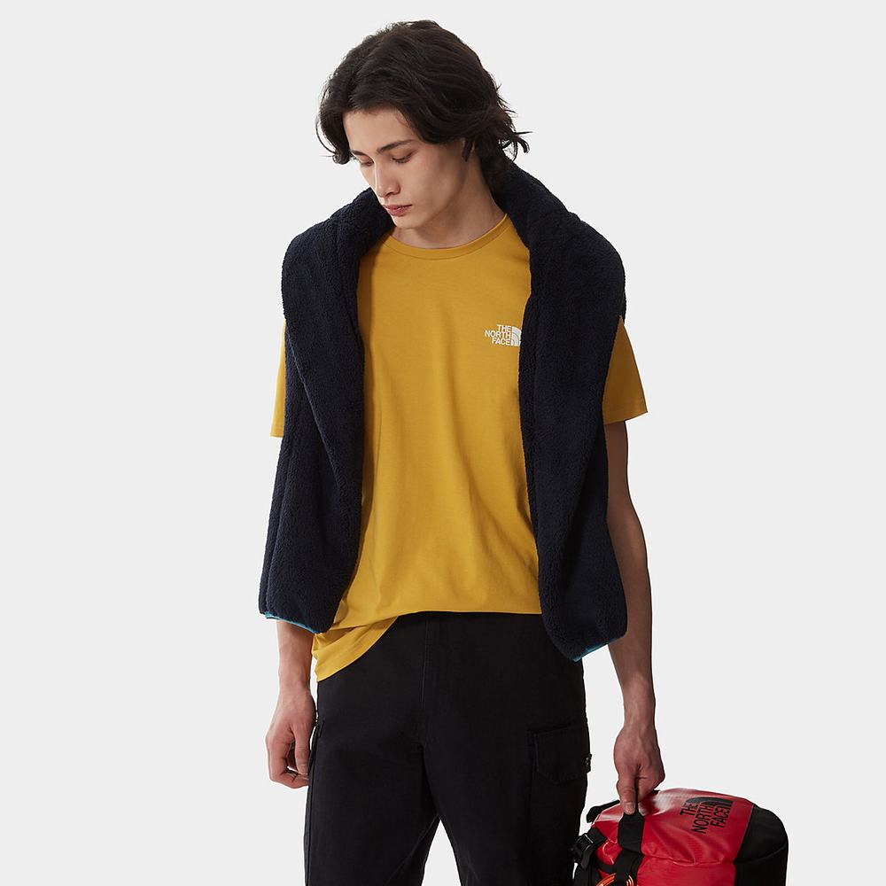 Tricko The North Face SIMPLE DOME Panske Žlté | WSB-890467