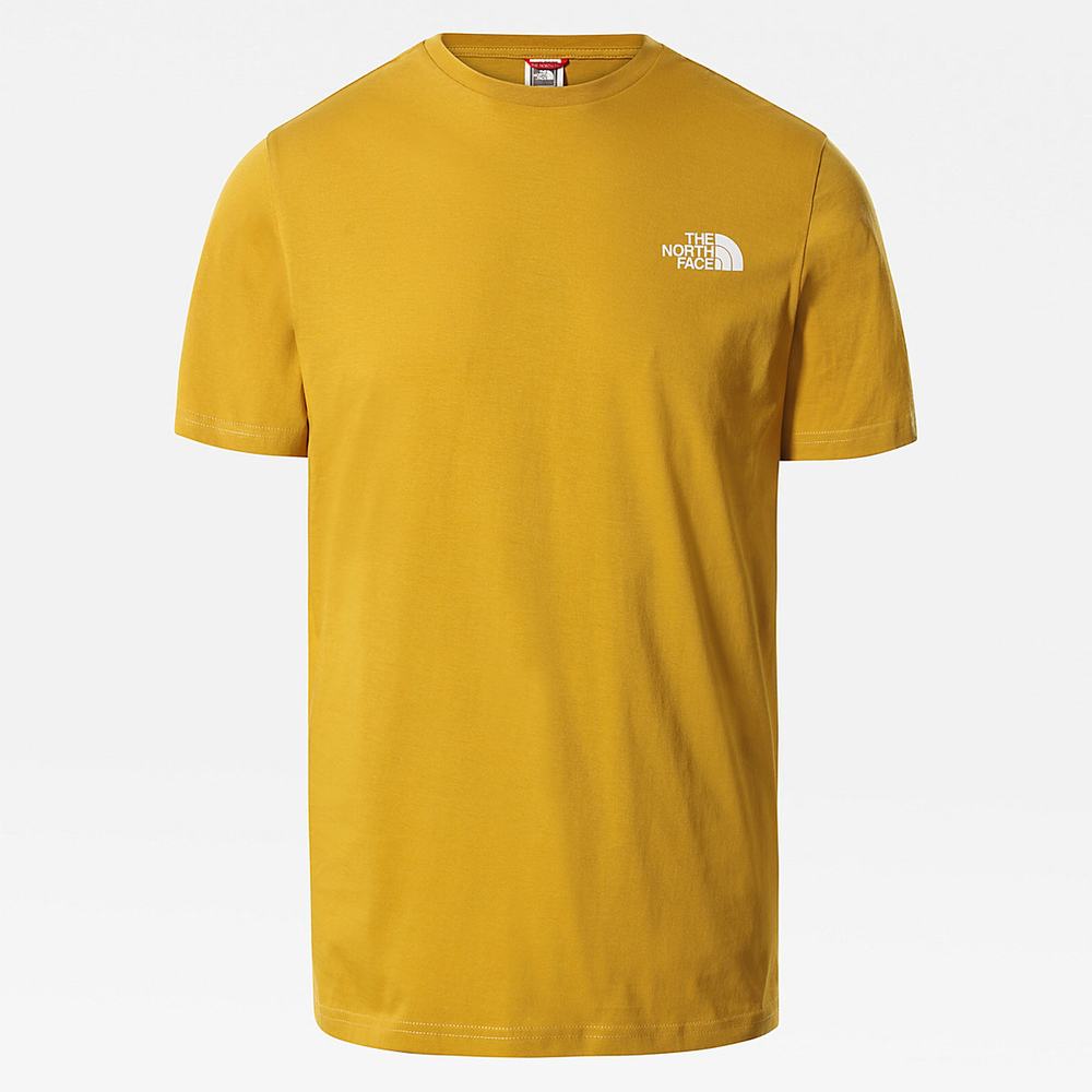 Tricko The North Face SIMPLE DOME Panske Žlté | WSB-890467