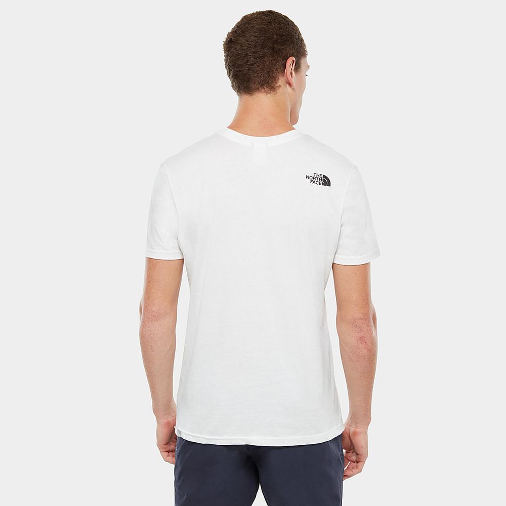 Tricko The North Face SIMPLE DOME Panske Biele | XMW-726491