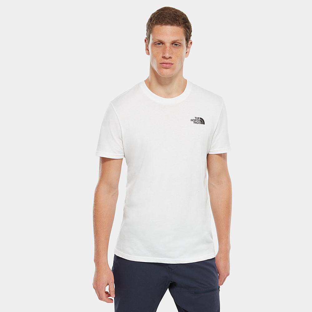 Tricko The North Face SIMPLE DOME Panske Biele | XMW-726491