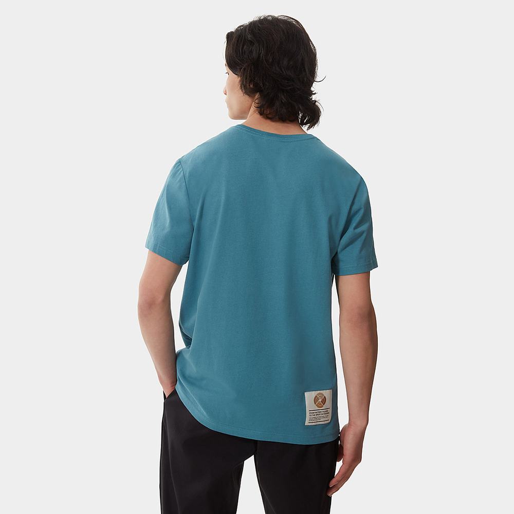 Tricko The North Face Scrap Grafika Panske Modre | CWE-264538