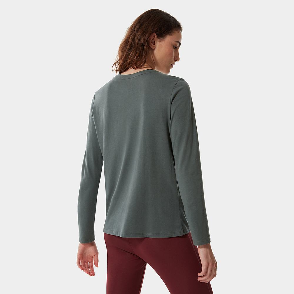 Tricko The North Face Seasonal Long-Sleeve Damske Zelene | FMS-526079