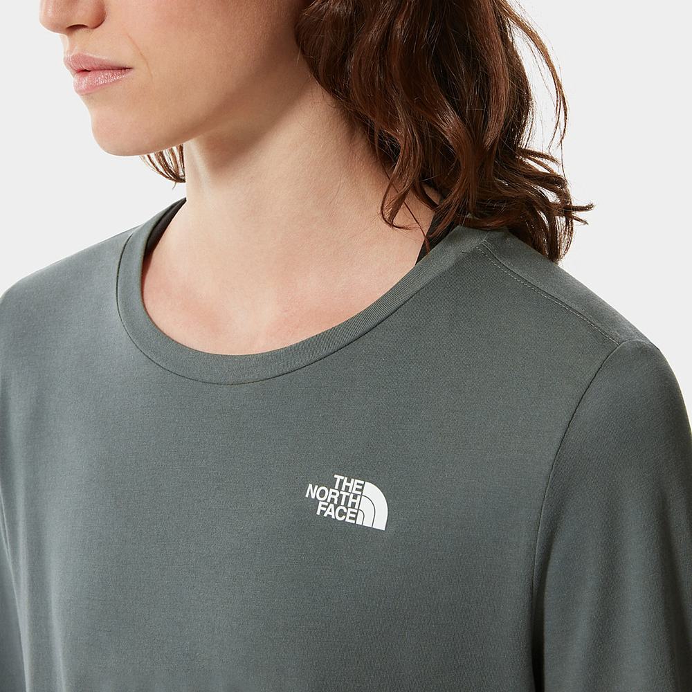 Tricko The North Face Seasonal Long-Sleeve Damske Zelene | FMS-526079