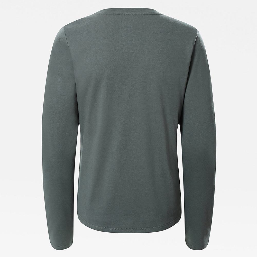 Tricko The North Face Seasonal Long-Sleeve Damske Zelene | FMS-526079