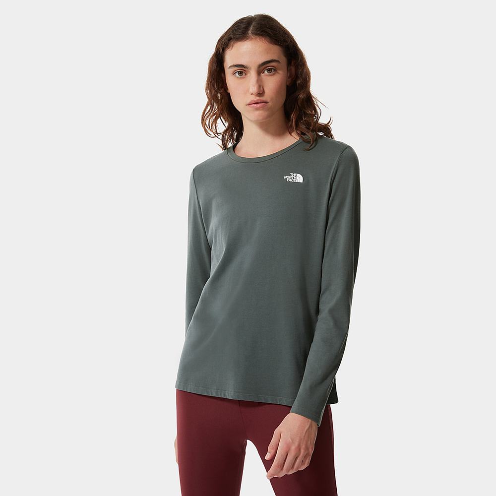 Tricko The North Face Seasonal Long-Sleeve Damske Zelene | FMS-526079