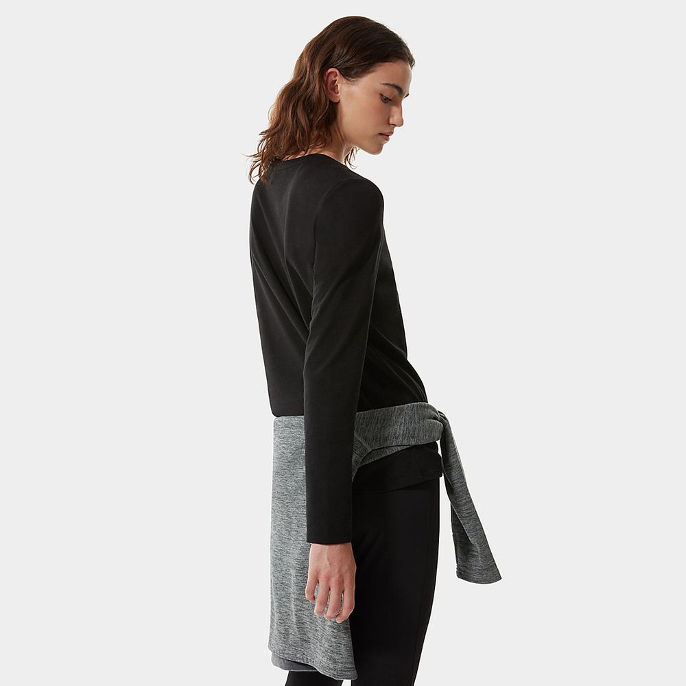 Tricko The North Face Seasonal Long-Sleeve Damske Čierne | QAG-569783