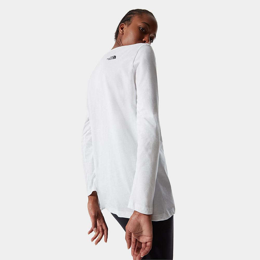Tricko The North Face Standard Long-Sleeve Damske Biele | RYP-638917